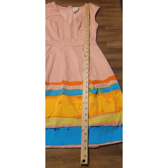 Tracy Reese x Anthropologie Malibu Watercolor Pleated Dress Sz 0 GUC (28" Chest) - Picture 14 of 16